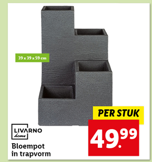 LIVARNO home Bloempot in trapvorm