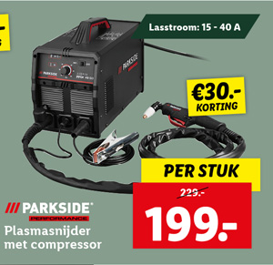 PARKSIDE PERFORMANCE® Plasmasnijder met compressor