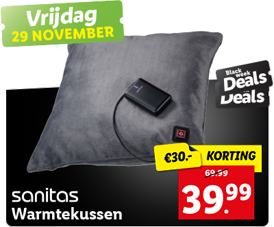 Vrijdag 29 november: Warmtekussen