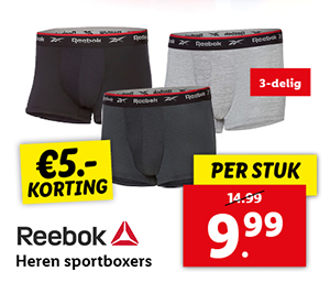 Reebok 3 heren sportboxers