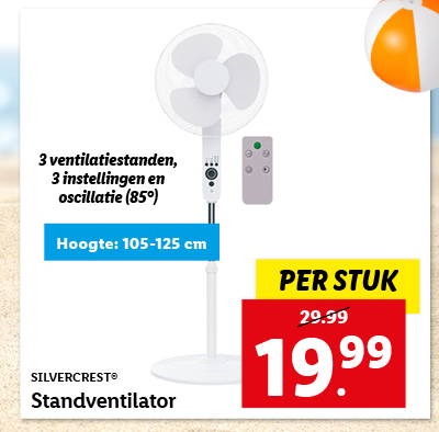Silvercrest Standventilator