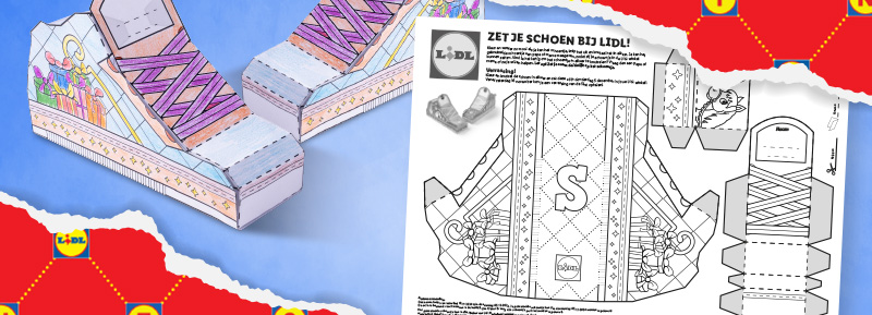 Schoentje zetten bij Lidl