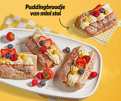 Jouw Paasbrunch recept: Puddingbroodje van mini stol