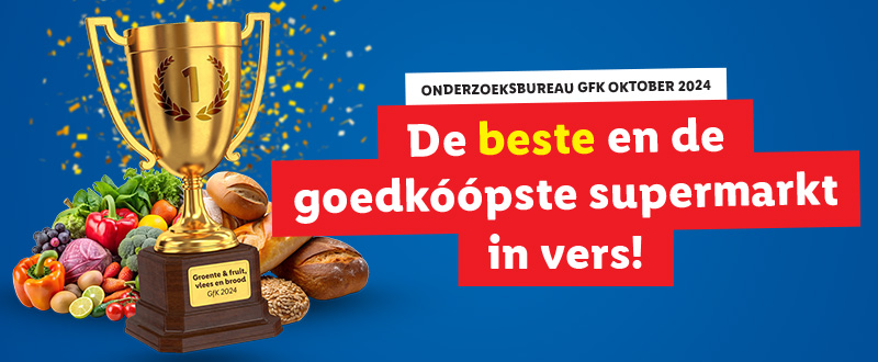 De beste en de goedkóópste supermarkt in vers!