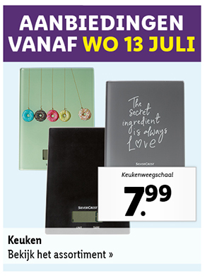 Bekijk vanaf woensdag 13 juli de aanbiedingen voor alle keukenapparaten
