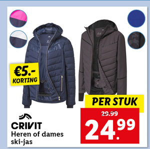 Crivit Dames of Heren ski-jas