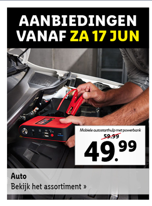 Bekijk alle aanbiedingen voor autoproducten vanaf zaterdag 17 juni