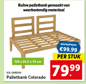 Sol Garden Palletbank Colorado