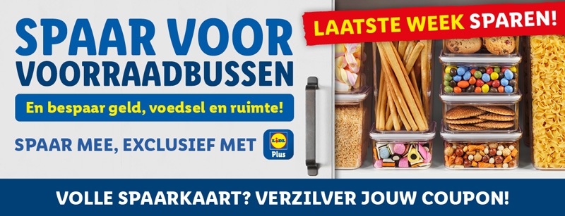 Spaar voor voorraadbussen