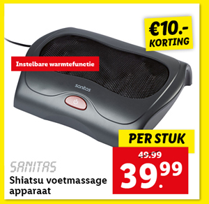 SANITAS Shiatsu voetmassage apparaat