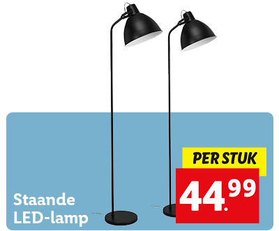 Staande LED-lamp: 44.99 per stuk