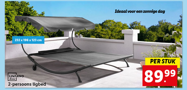 Livarno Home 2-persoons ligbed