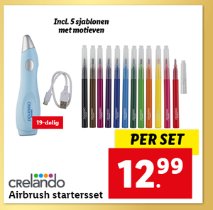 Crelando Airbrush startersset