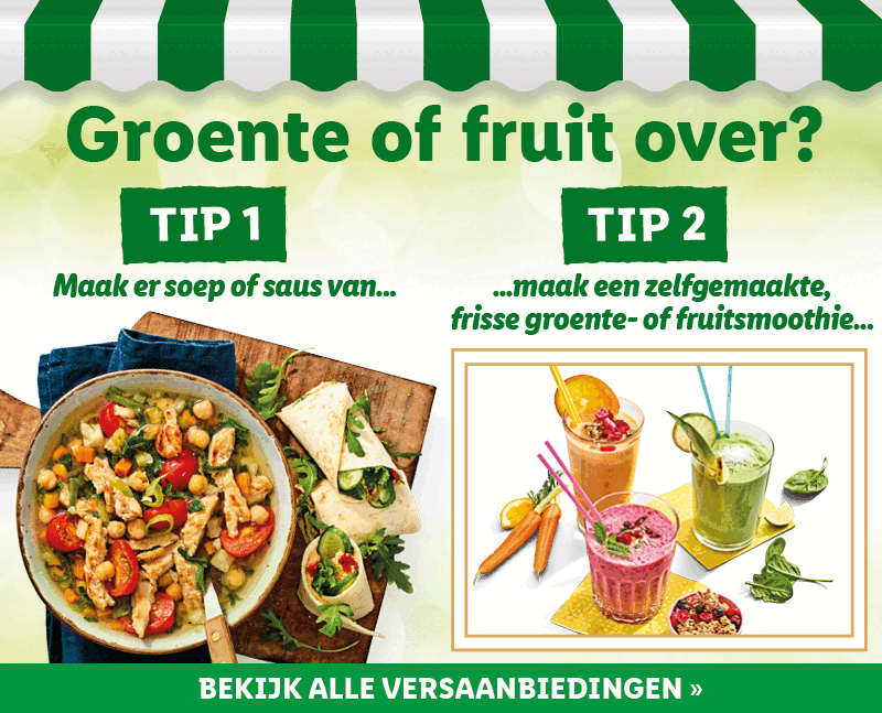 Groente of fruit over?