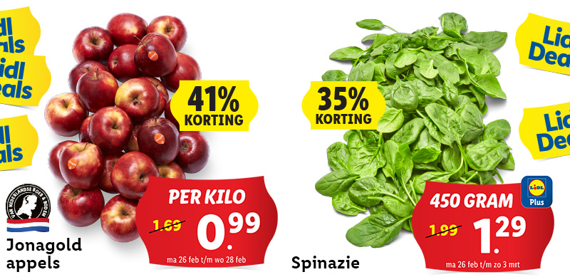 De supermarkt in groente en fruit
