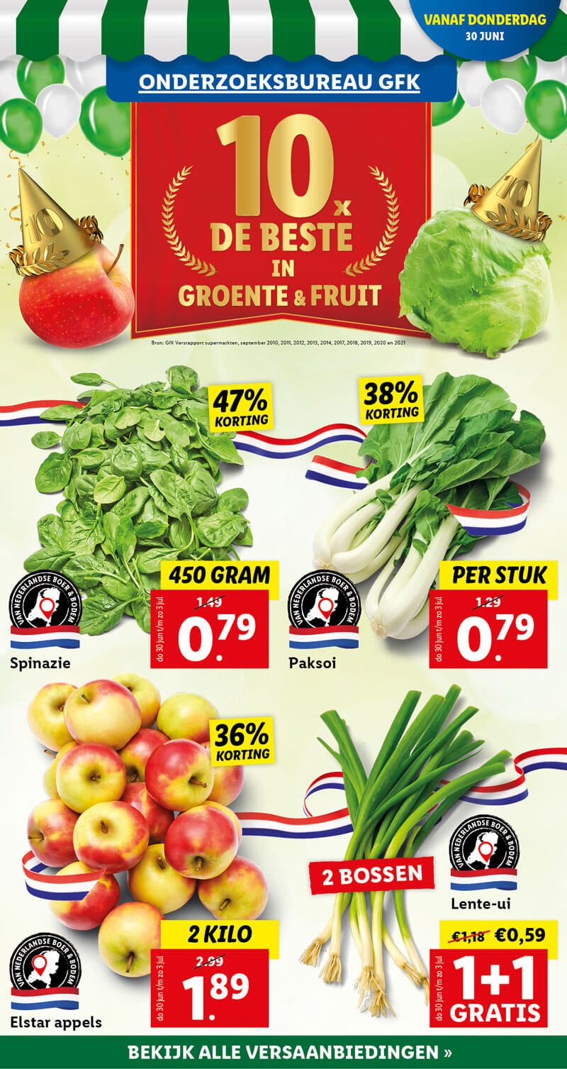 10x de Beste in Groente & Fruit