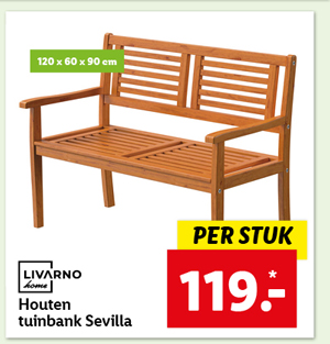 Livarno Home Houten tuinbank Sevilla