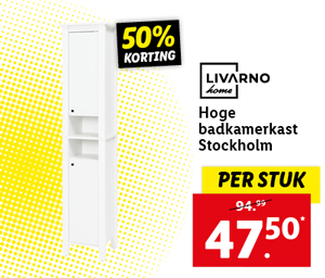 LIVARNO home Hoge badkamerkast Stockholm