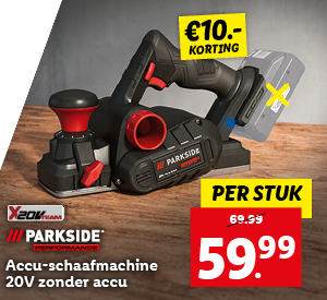 Parkside Performance Accu-schaafmachine 20V zonder accu