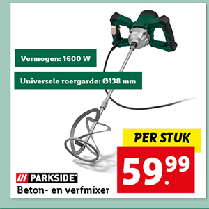 Parkside Beton- en verfmixer