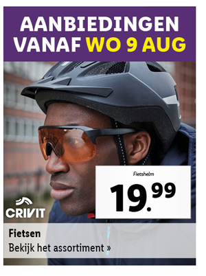 Bekijk alle aanbiedingen voor fietsen vanaf woensdag 9 augustus
