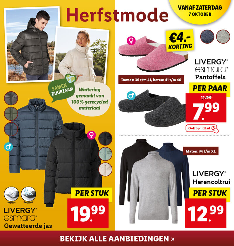 Herfstmode bij Lidl