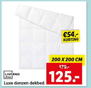 Livarno Home Luxe donzen dekbed 200 x 200 cm
