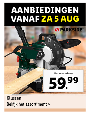 Bekijk alle aanbiedingen voor klusapparatuur vanaf zaterdag 5 augustus