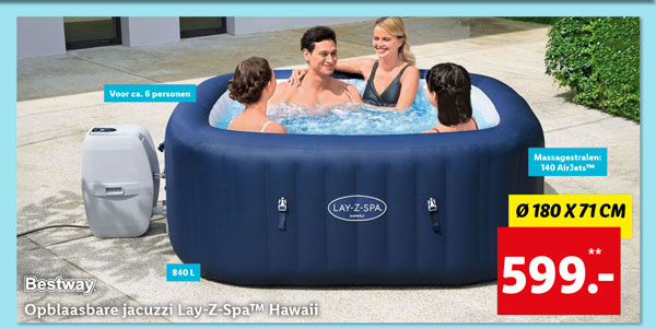 Bestway Opblaasbare jacuzzi Lay-Z-Spa™ Hawaii