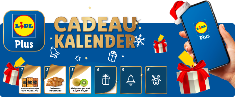 Cadeaukalender: t/m kerst elke dag extra kortingen speciaal voor jou