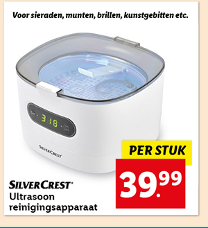 SILVERCREST® Ultrasoon reinigingsapparaat