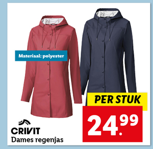 CRIVIT Dames Regenjas