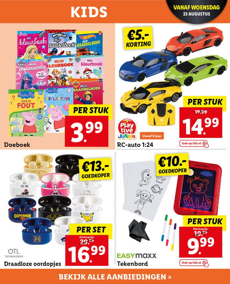 Kids aanbiedingen