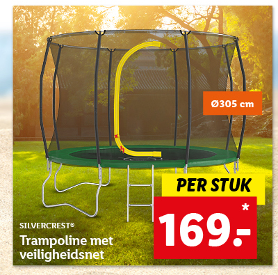 Crivit Trampoline met veiligheidsnet Ø305 cm