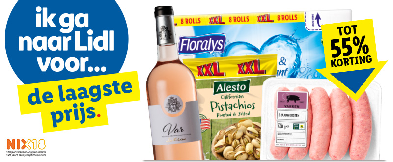 Ik ga naar Lidl voor de laagste prijs