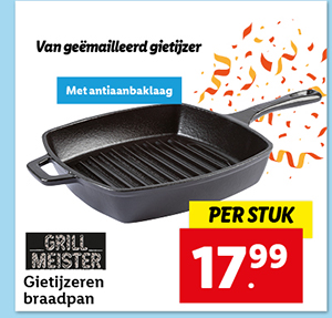 Grillmeister Gietijzeren braadpan