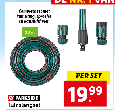 Parkside Tuinslangset 30 m