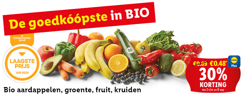 De goedkóópste in BIO!