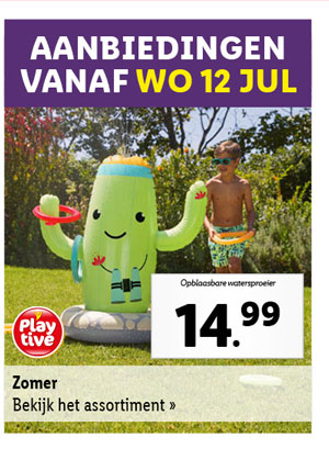 Bekijk alle aanbiedingen voor zomerproducten vanaf woensdag 12 juli
