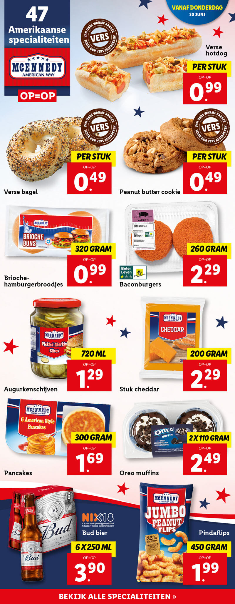 47 Amerikaanse specialteiten
