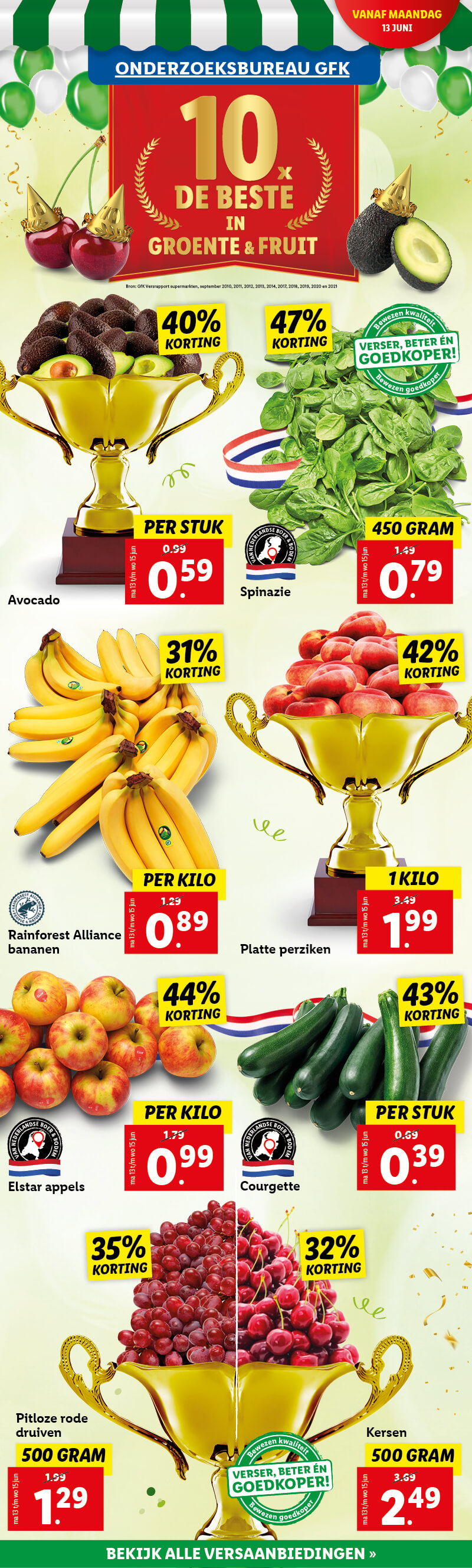 10x de Beste in Groente & Fruit