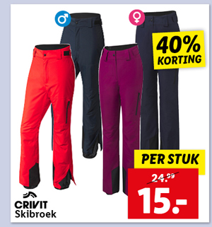 CRIVIT Dames of heren skibroek