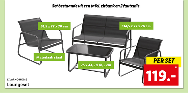 Livarno Home Loungeset