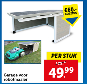HABAU Garage voor robotmaaier