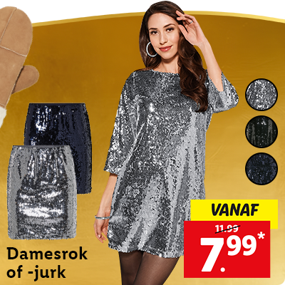 Damesrok of -jurk vanaf 7.99*