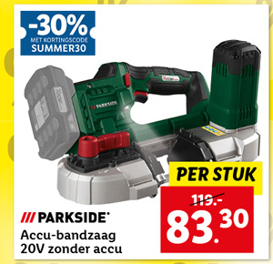PARKSIDE® Accu-bandzaag 20V zonder accu