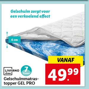 Livarno Home Gelschuim matrastopper GEL PRO