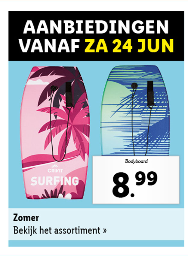 Bekijk alle aanbiedingen voor watersportpret vanaf zaterdag 24 juni