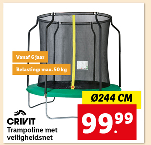 CRIVIT Trampoline met Veiligheidsnet