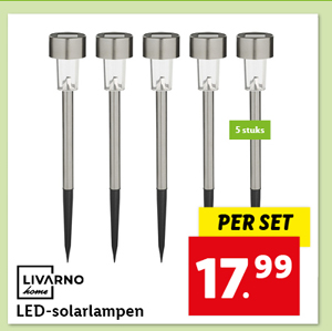 LIVARNO home 5 LED-solarlampen